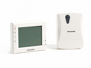 Беспроводной программируемый комнатный термостат TEPLOCOM TS-Prog-2AA/3A-RF