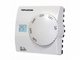 Проводной комнатный термостат TEPLOCOM TS-2AA/8A