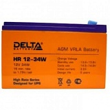 АКБ 8,5 А/ч 12 В аккумулятор Delta HR 12-34W