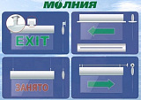 Молния-12/24 Ultra c потолочное креплением  (нестандартные надписи)